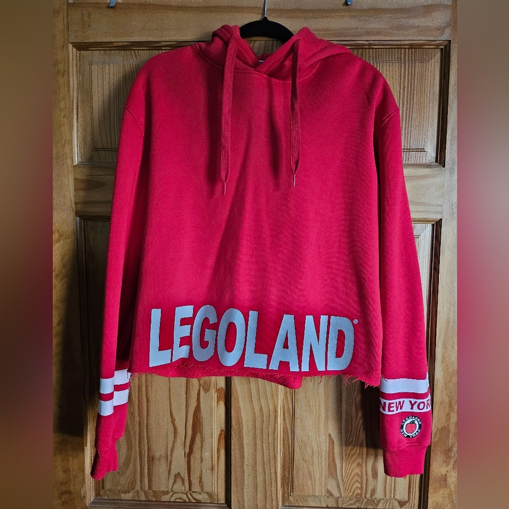 Official Red LEGOLAND Hoodie with New York Sleeve Detail